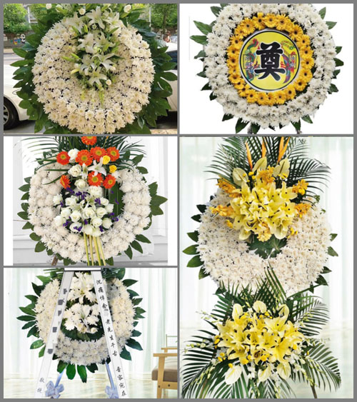 黑龙江牡丹江穆棱市福录乡花圈速递